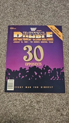 wwf ROYAL RUMBLE 1989 PROGRAM MAGAZINE wrestling - Image 1 of 2