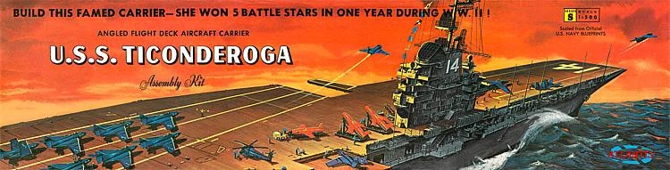 Atlantis 560611 - 1/500 USS TICONDEROGA, CV-14 - Nuovo - Immagine 1 di 1