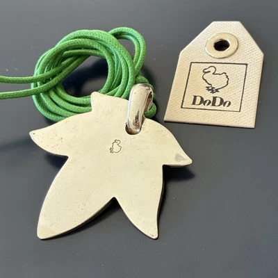 Dodo Pomellato Collana Maxi Foglia Aceto Fico Argento Massiccio 50gr Fuori Prod - Immagine 1 di 4