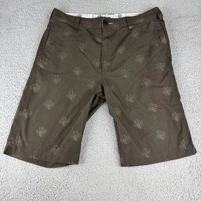 Billabong Shorts Mens Size 34 Crest All Over Print Brown Embroidered Skate Y2k - Image 1 of 4