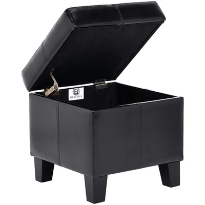 FIRST HILL FHW Living Storage Ottoman, Small, Black - Image 1 of 4