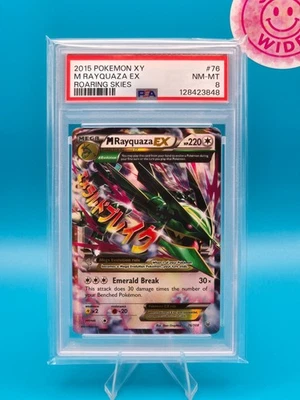 PSA 8 - 2015 POKEMON XY ROARING SKIES 76 M RAYQUAZA EX - Image 1 of 2