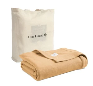 King Size Cotton Blanket – Lightweight and Soft Herringbone Blanket, Cooling ... - Picture 1 of 6