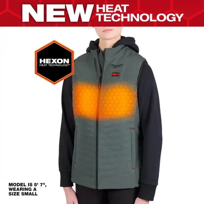 Women'S 2X-Large M12 12V Lithium-Ion Cordless AXIS Green Heated Vest Kit with (1 - Image 1 of 4