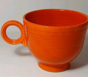 Alte Vintage ROT ORANGE FIESTA RADIOAKTIVE ROT ORANGE GLASUR TASSE KAFFEETASSE 1936 - Bild 1 von 24