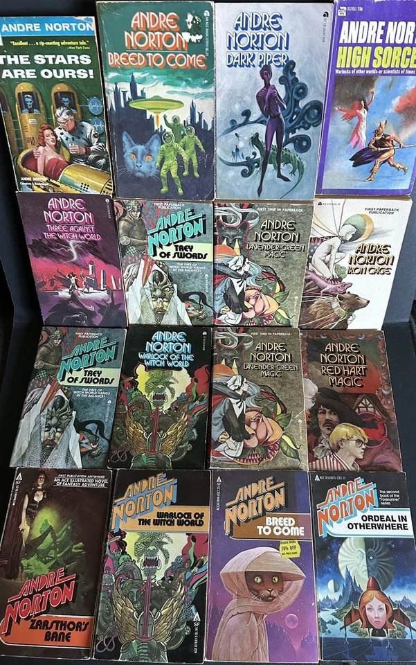 Andre Norton Book Lot x 16 Vintage Sci-Fi & Fantasy Mass Market Paperbacks Foto 1 de 4