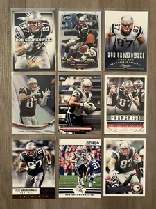 Rob Gronkowski 9 Card Lot. Assorted Player & Insert Cards. New England Patriots - Picture 1 of 1