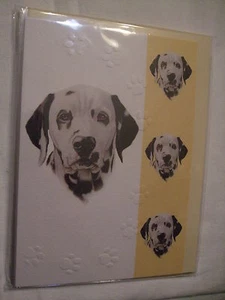 CARTE + ENVELOPPE - chien  DALMATIEN - Picture 1 of 1