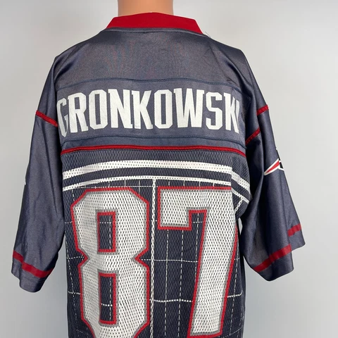 Reebok Rob Gronkowski New England Patriots Super Bowl XLVI Replica Jersey NFL M Cover
