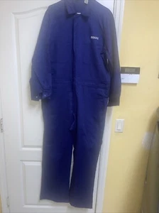 Mono de trabajo SEARS ~ Talla 44 regular azul prensa permanente ~ ¡Nuevo! Nunca usado - Imagen 1 de 6