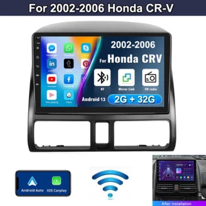 Car Stereo Radio Player Android 13 Apple Carplay GPS Nav For Honda CRV 2002-2006 - Bild 1 von 13