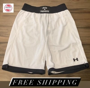 Pantalones cortos blancos para hombre Under Armour Project Rock Iron Paradise talla mediana 1361618 nuevos con etiquetas - Imagen 1 de 9