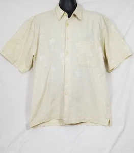 Camisa de manga corta Faded Glory para hombre color tostado floral botón delantero talla grande - Imagen 1 de 5