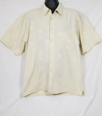 Camisa de manga corta Faded Glory para hombre color tostado floral botón delantero talla grande Foto 1 de 4