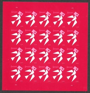 Scott #5826a IMPERFORATE (NO DIE-CUT) Love Issue, Pane of 20, MNH - Picture 1 of 1