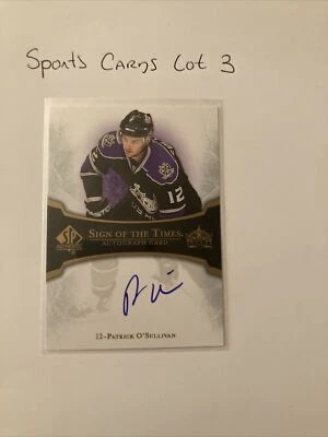 Patrick O'Sullivan - 2007-08 SP Authentic - Sign of the Times #ST-PO - free ship - Image 1 of 2