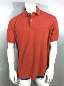 Polo Ralph Lauren Polo Manga Corta Naranja Azul Poni Para Hombre Talla XL - Imagen 1 de 4