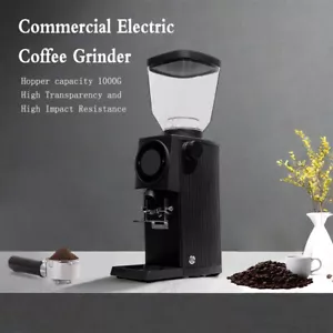 83MM Burr Coffee Grinder Commercial 1350-1450RPM 1kg Hopper Bean Mill 110-240V - Picture 1 of 11