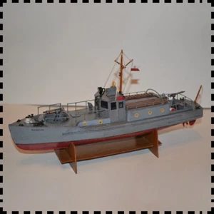 1:50 Scale Polish Kaszub Motorcycle Patrol Boat DIY PAPER Model Kit toy gift - Picture 1 of 8