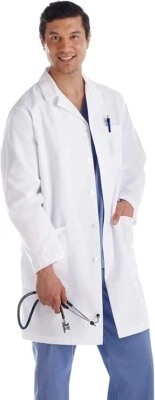 Men's Large Meta Fundamentals 15112 Mens 38" Lab Coat White - Image 1 of 3