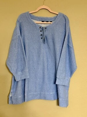 Suéter Lands End Mujer Talla 3X Azul Túnica Pullover Informal Básico Carrera 314B4 Foto 1 de 4