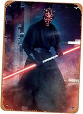 Darth Maul Action Poses 8 X 12 Inches - Vintage Metal Tin Sign For Home Bar 