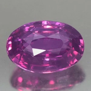1.00CT CERTIFIED VVS UNHEATED OVAL PURPLISH PINK SAPPHIRE NATURAL - Picture 1 of 4