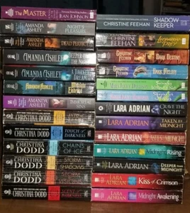 Lot Of 26 Paranormal Romance Paperbacks Christine Feehan Christina Dodd Amanda A - Picture 1 of 14