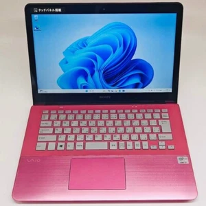 Sony Vaio Laptop Core i7 16GB RAM 512GB SSD Windows 11 Pink Used From Japan - Picture 1 of 8
