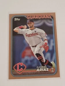 2024 Topps Series 2 GABRIEL ARIAS GOLD Parallel 0304/2024 Guardians - Picture 1 of 2