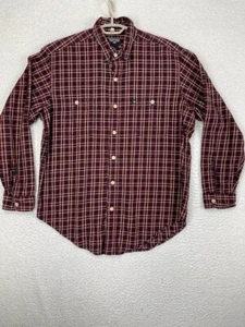 Polo Ralph Lauren Shirt Men's Large Red Plaid Classic Fit Button Up Cottage Core - Picture 1 of 10