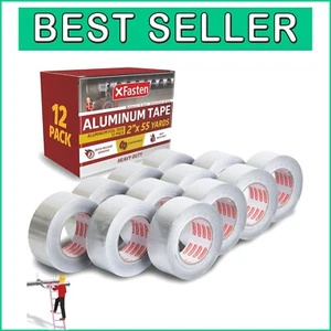 Durable 1980 Feet Aluminum Duct Tape - Heavy-Duty, Moisture & Heat Resistant - Picture 1 of 9
