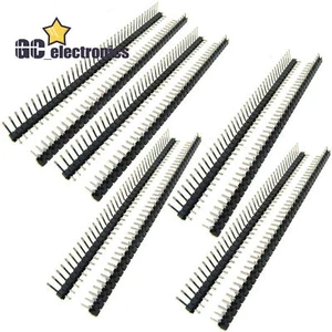 30pcs 1x40 Pin 2.54mm Right Angle Single Row Male Pin Header Connector A3GS - Picture 1 of 9