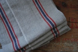 Charvet Editions "Drapeau - Natural", Natural woven linen tea towel. France. - Picture 1 of 4