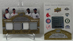 2009 Upper Deck 8 Swatch Ramirez Holiday Soriano Rivera Helton Peavy- 039/300