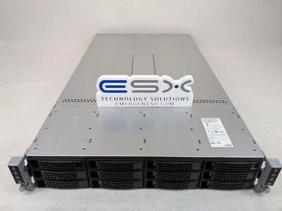 Servidor Intel H2000 2U 12x 3,5” 4 nodos S2600KP 8x 14C E5-2680v4 CPU de 2,4 GHz, rieles Foto 1 de 4