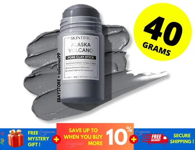 SKINTIFIC Alaska Volcano Clay Stick (reduces redness, inflammation, pore) 40g - Image 1 of 4