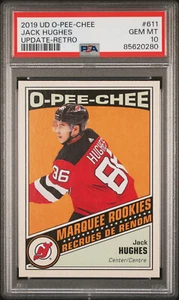 2019 Jack Hughes RC PSA 10 Rookie New Jersey Retro GEM - Picture 1 of 2