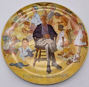 Piatto da collezione Norman Rockwell ricordato 1979 bellissimo - Foto 1 di 9