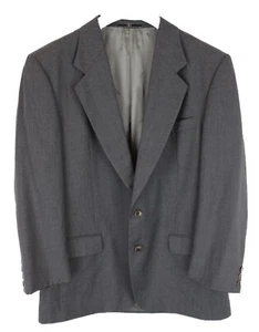 VALENTINO Uomo Blazer Men's (EU) 50 Single Breasted Wool Notch Lapel Grey - Picture 1 of 10