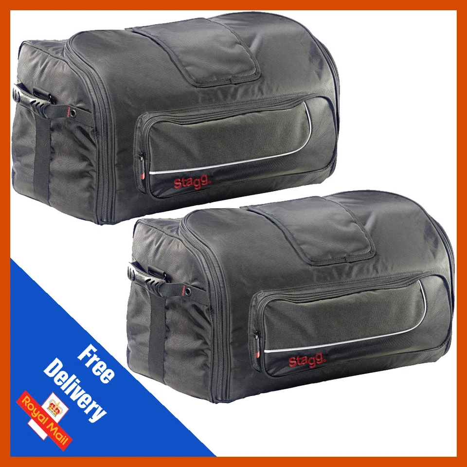 2 x Stagg SPB-10 10" PA Altavoz Bolsa Cubierta Acolchada Suave Bolsa de Transporte Estuche Foto 1 de 1