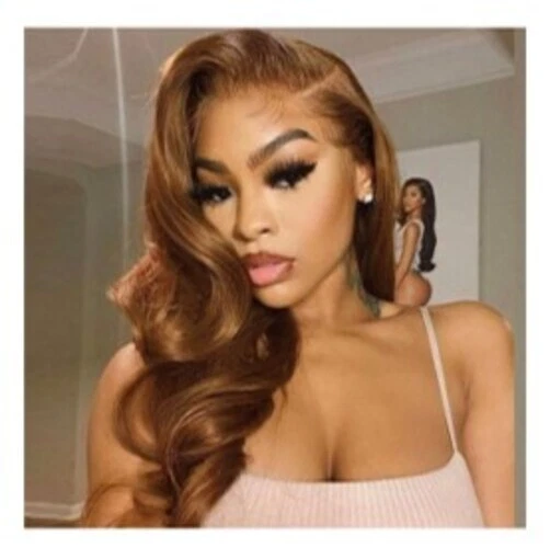 Pelucas brasileñas premium de cabello humano peluca frontal - 24" - Tasha Foto 1 de 4