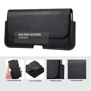 Premium Echt Leder Holster mit Gürtelschlaufe, 6,9 Zoll Herren Handyholster - Bild 1 von 10