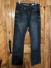 ProJek Raw Slim Fit Jeans Cotton Denim Blue Mens Size 34x27