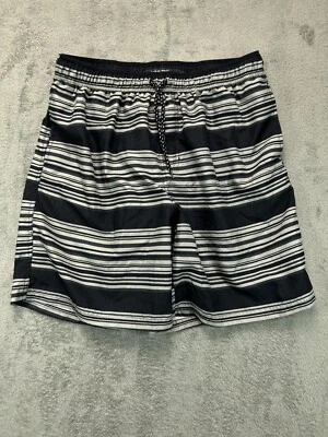 Pantalones Cortos de Natación Ocean Pacific Op Para Hombre Grandes 36 Gris Rayas Tabla Malla Forrada Foto 1 de 4