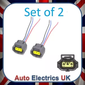 2x Arnés de cables conector enchufe alternador tipo Volvo Mazda Bosch 3 pines precableado - Imagen 1 de 1