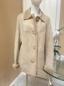 Blue Duck Sheepskin Shearling Coat Sz. M $995 - Picture 1 of 14