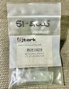 STARK Industrial BCKY0219 #0 Morse Taper CT Stub Center Lathe Tailstock - Picture 1 of 1