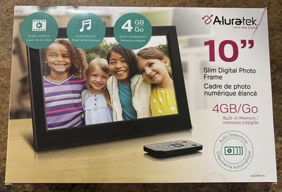 Aluratek - 10”  LCD Digital 4GB Family Photo Frame New - Image 1 of 4