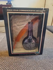 NEW Aqua Velva Ice Blue 1976 Bicentennial After Shave Commemorative Decanter Set - Picture 1 of 11